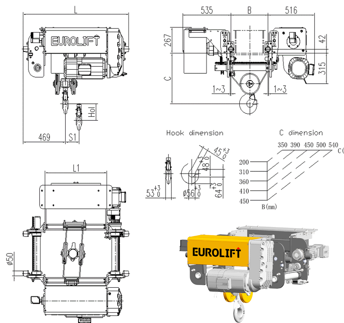 ELS Type Single Girder Electric Hoist